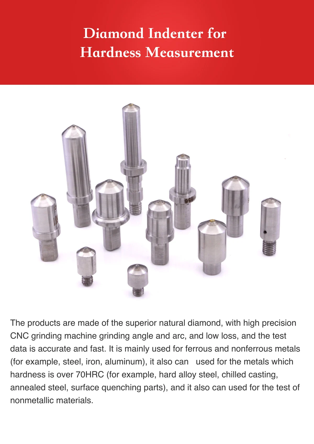 Diamond Indenter Catalog Cover