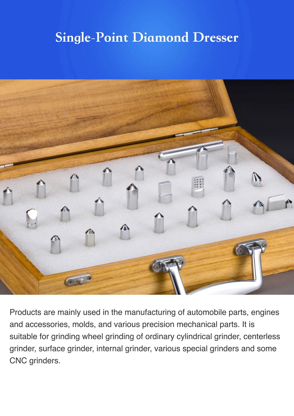 Single point diamond dressinger catalog cover 1